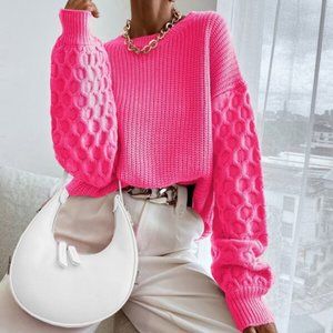 BARBIE GIRL Hot Pink Sweater Top